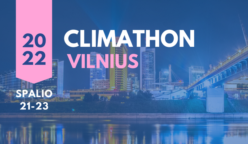 Galimybė spręsti klimato kaitos keliamus iššūkius – „Climathon Vilnius 2022“ hakatone